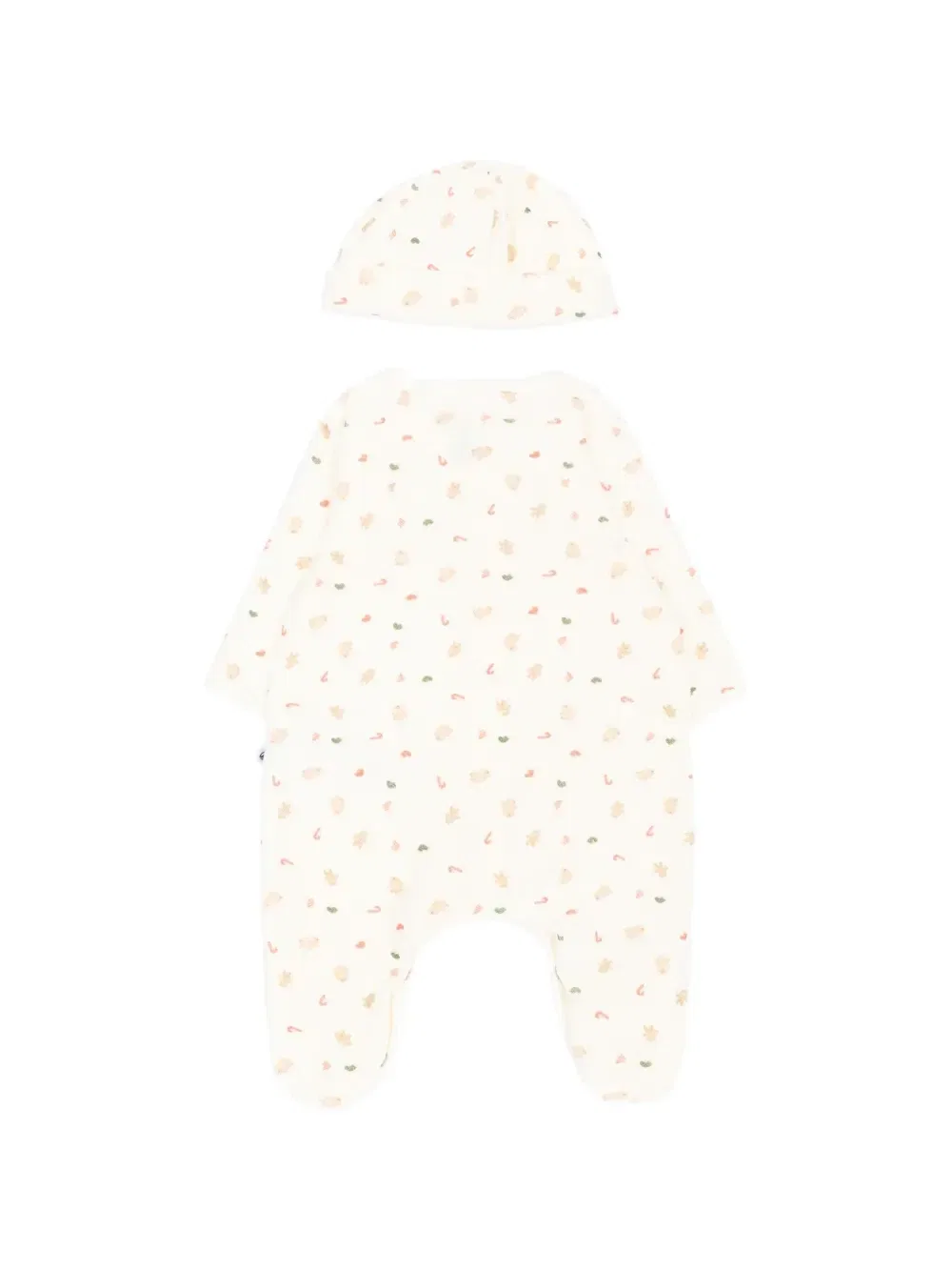 Комплект пижамы с графическим принтом Petit Bateau, бежевый — фото 2