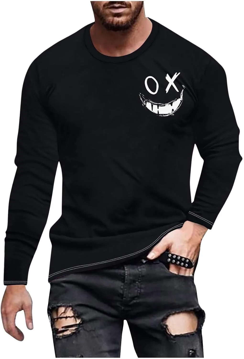 

Мужская футболка с длинным рукавом Casual