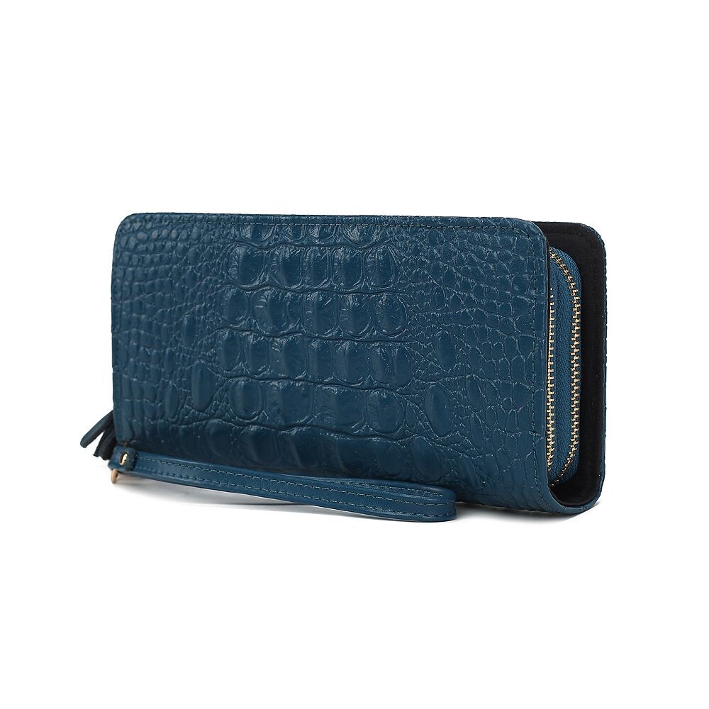 

MKF Collection Женский кошелек Eve Genuine с тиснением под крокодила от Mia K, цвет Teal