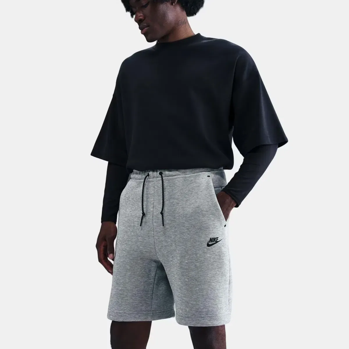 Мужские шорты с флисом Nike Tech Fleece, Красный