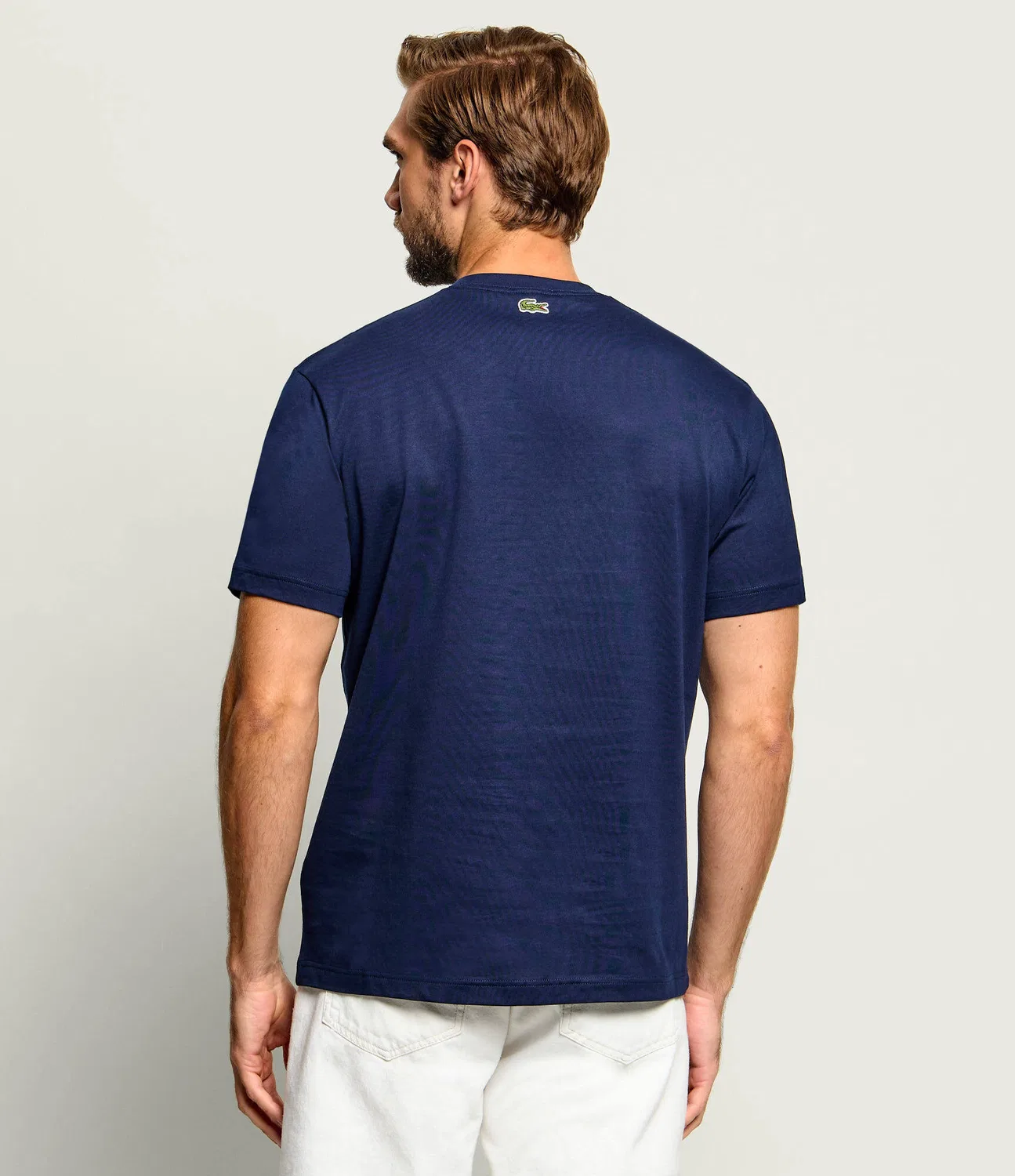 Футболка хлопковая Lacoste, темно-синий — фото 3