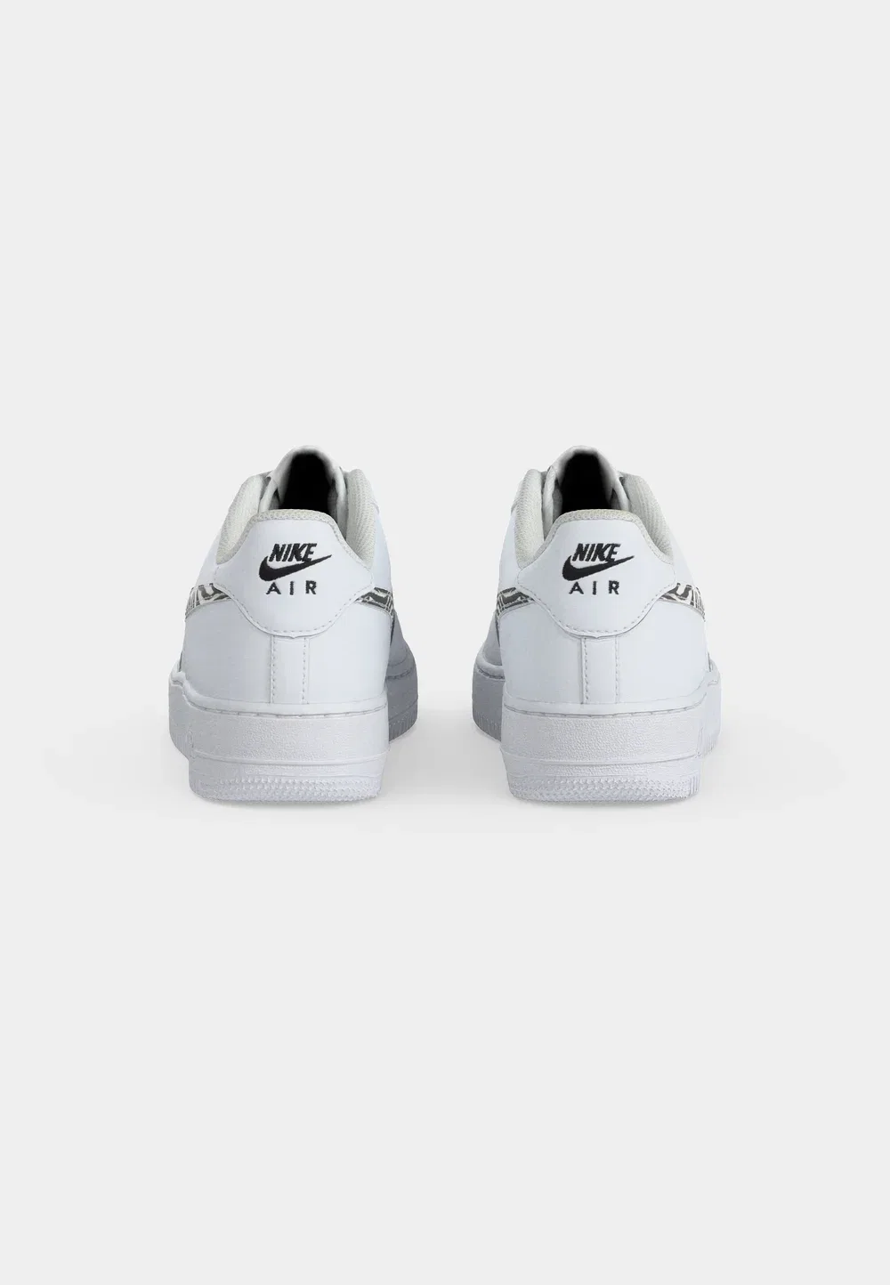 Кроссовки Air Force 1 унисекс с принтом Nike Sportswear, White/Black — фото 4