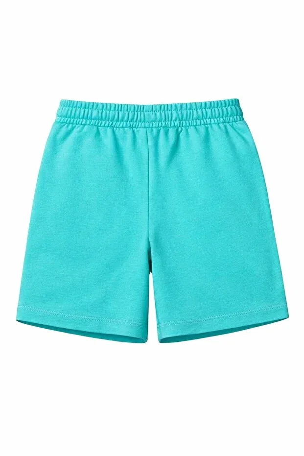 Детские шорты для мальчиков однотонные United Colors Of Benetton, Mint — фото 2