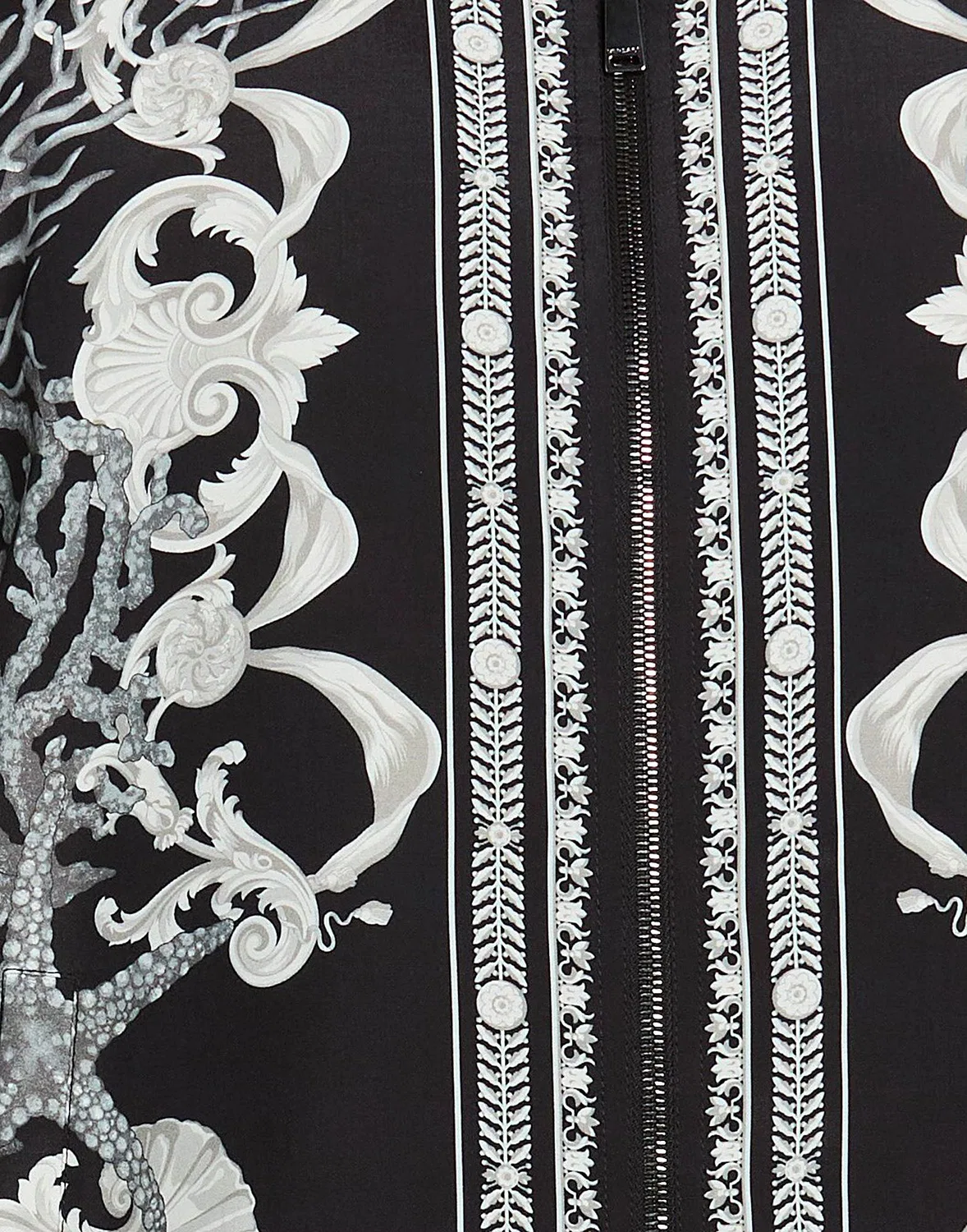 Мужская куртка-харингтон с принтом Versace, черный — фото 4