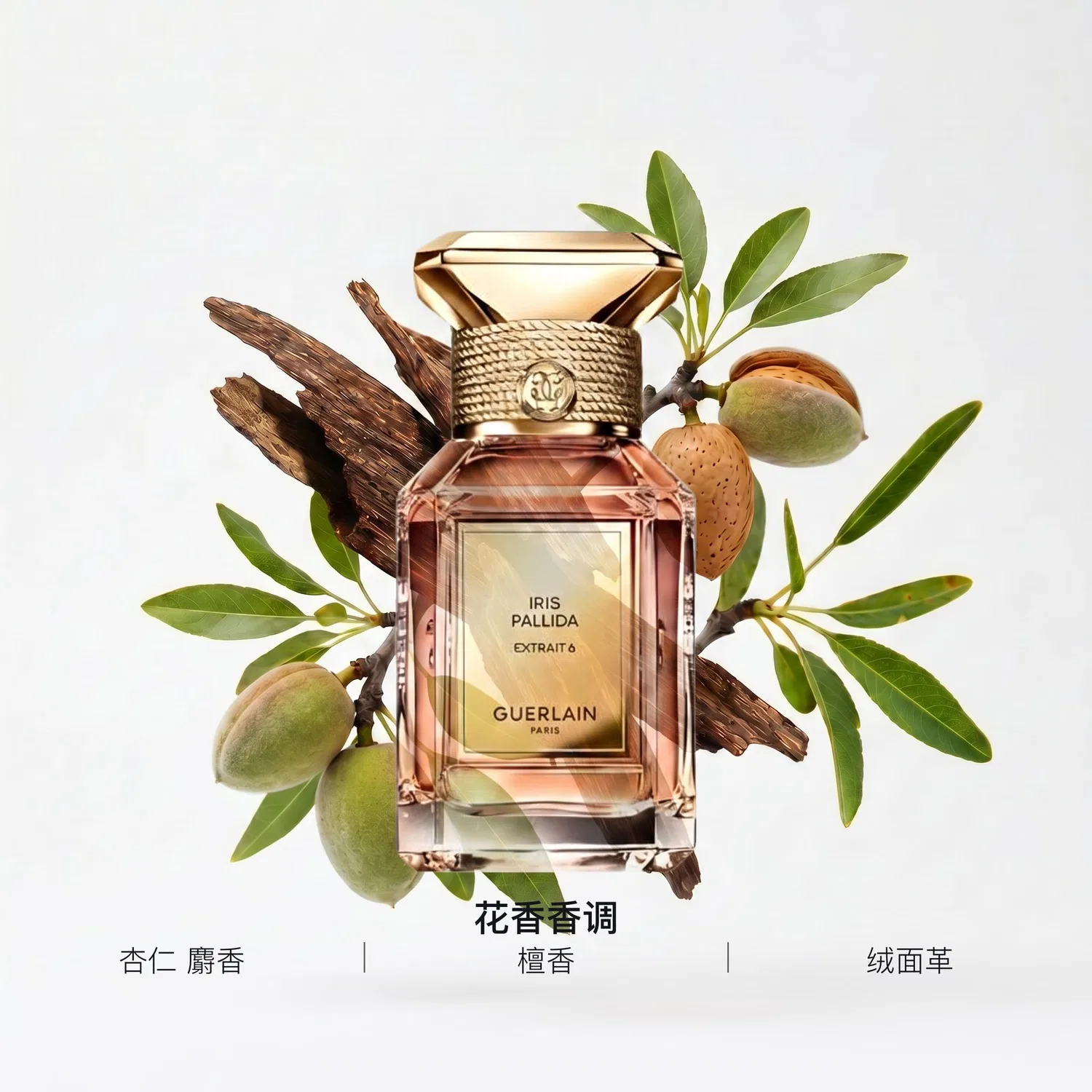 Парфюмерная вода Iris Pallida Extrait 6, 50 мл, GUERLAIN, Sweet Iris Almond Musk — фото 2
