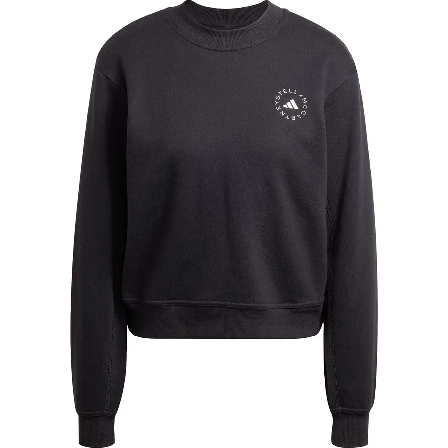 Женский свитшот Regular с длинным рукавом adidas by Stella McCartney, Черный — фото 3