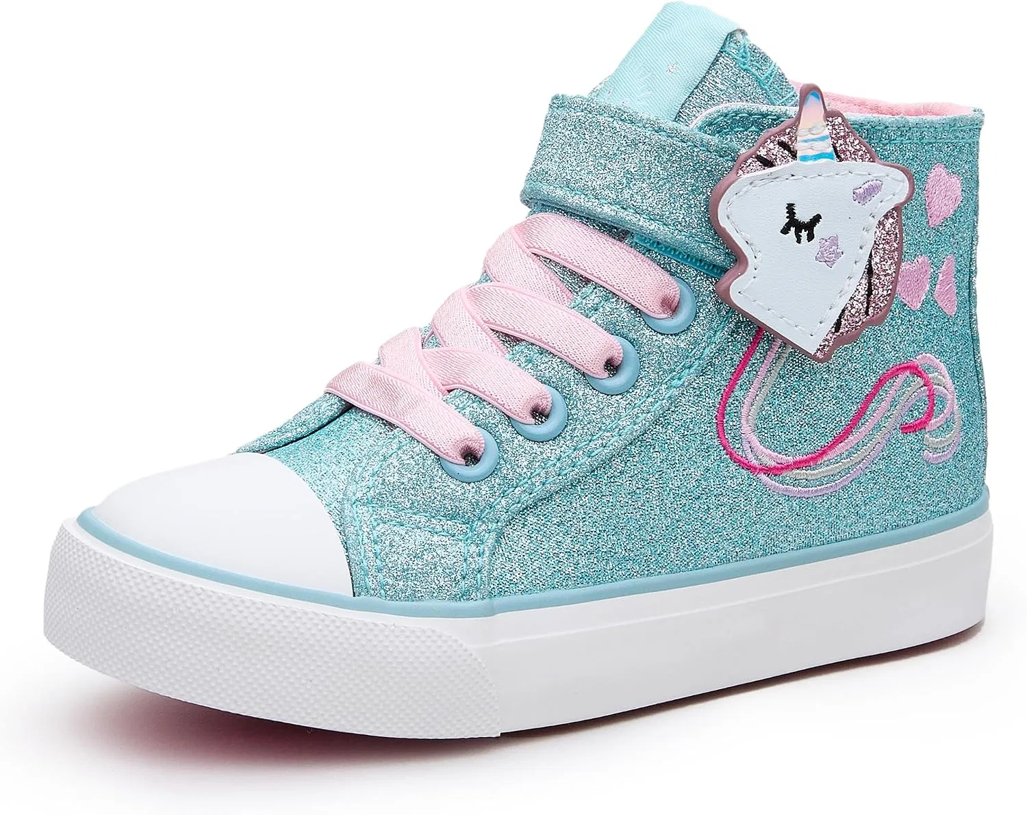 Детские кеды для девочек с блестками Weestep, Blue Unicorn