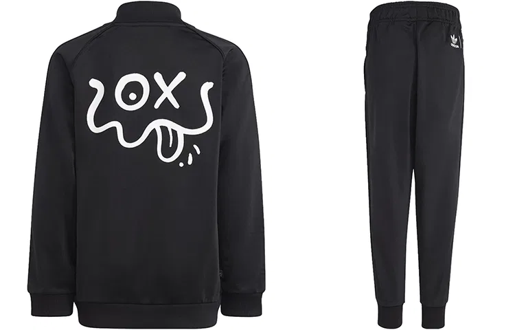 Детский спортивный костюм с воротником-стойкой Adidas X André, Black — фото 3