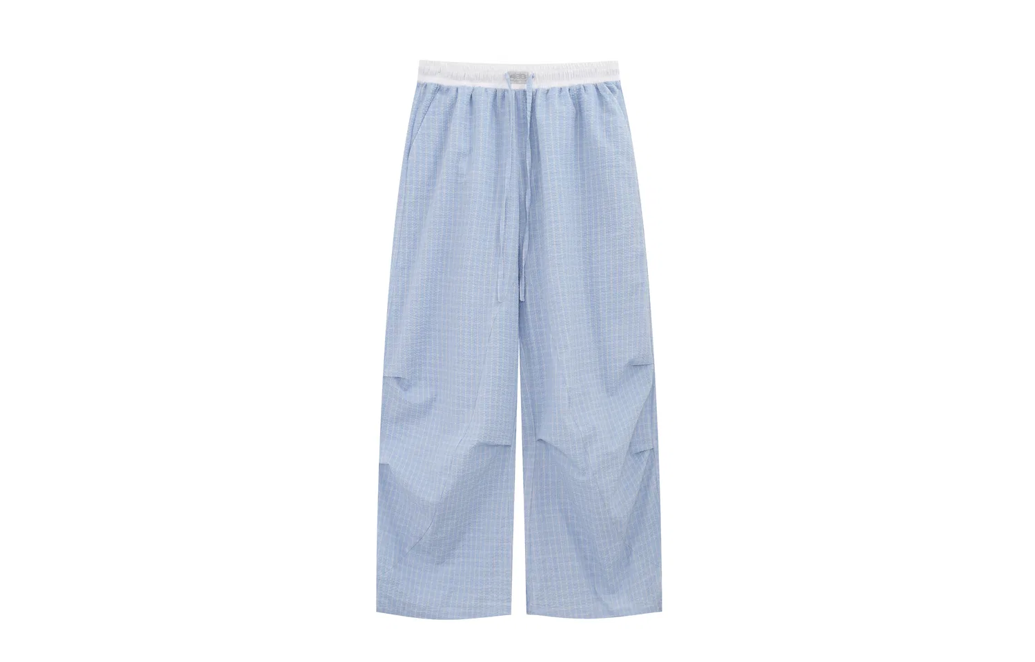 Детские брюки свободного кроя с широкими штанинами Blue Plaid F426
