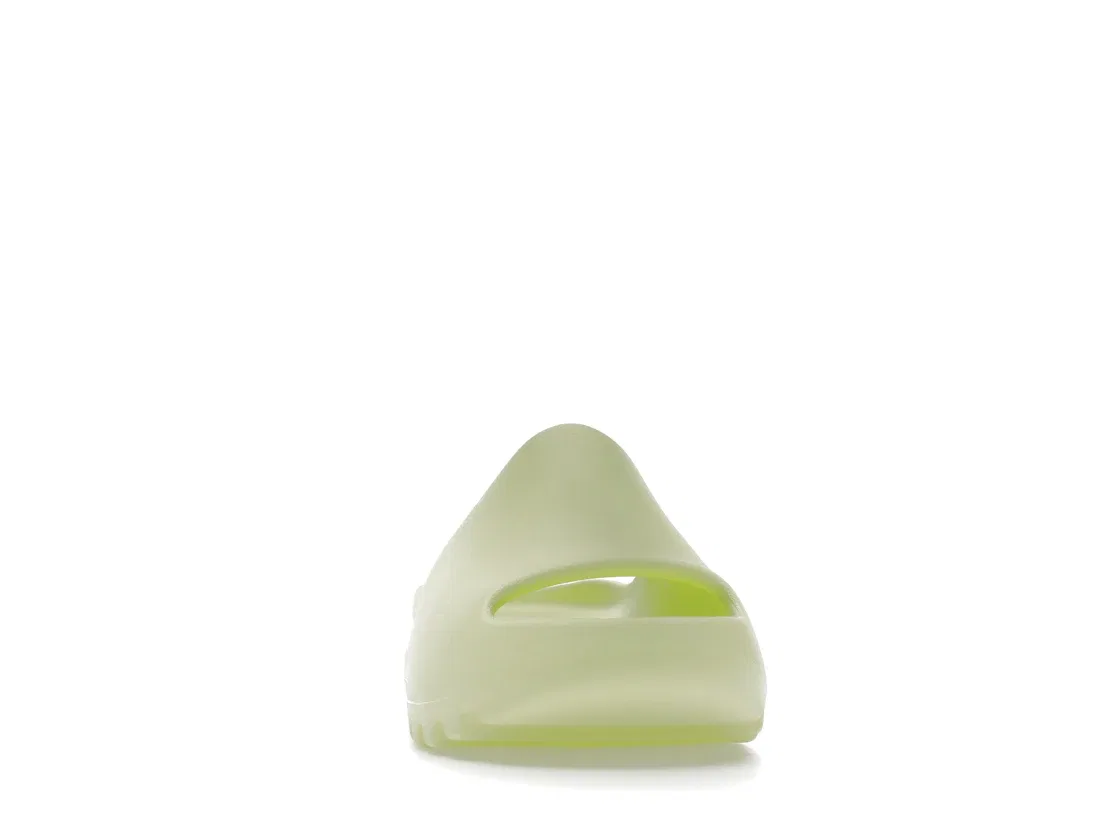 Детские шлепанцы с подсветкой Adidas Yeezy Slide, Glow Green/Glow Green/Glow Green — фото 2
