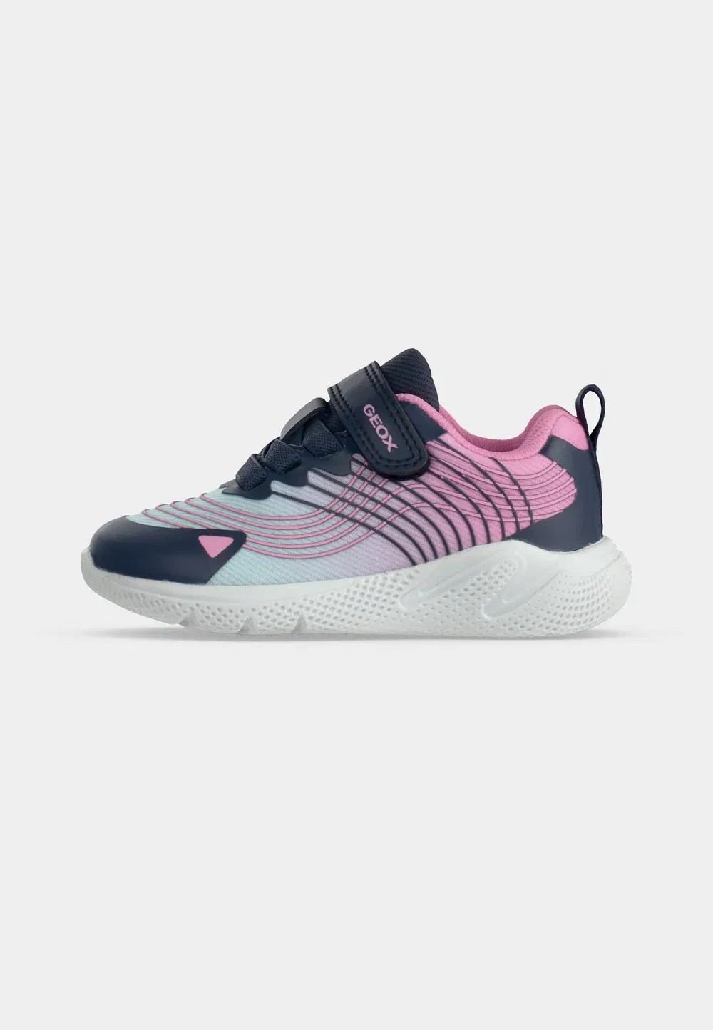 Детские туфельки Printye для девочки Geox, Aqua/Pink — фото 2