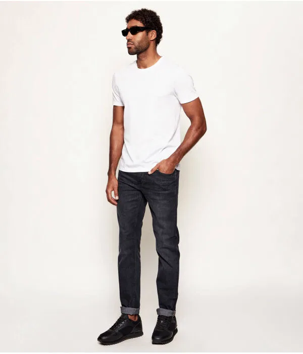 Мужские джинсы slim fit Delaware BOSS, черный — фото 2