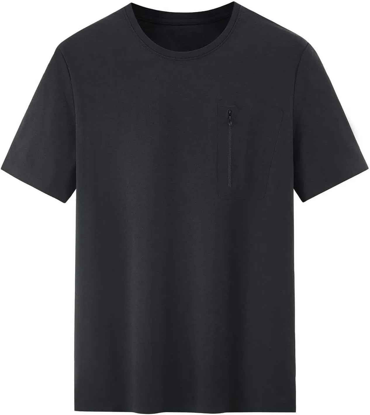 Мужская футболка с круглым вырезом Polyester, Black — фото 3