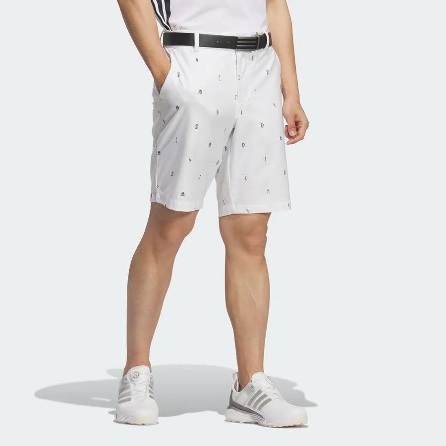 Шорты спортивные с принтом Monogrum adidas, Белый