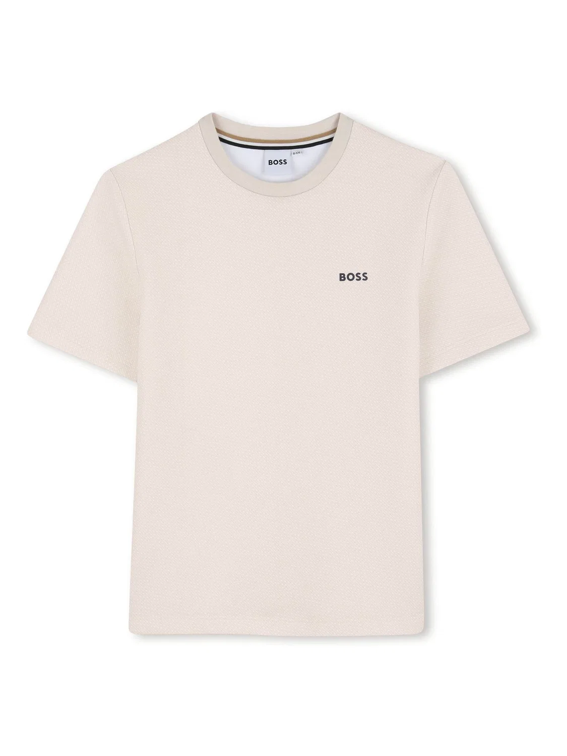 Футболка с логотипом BOSS, Cream