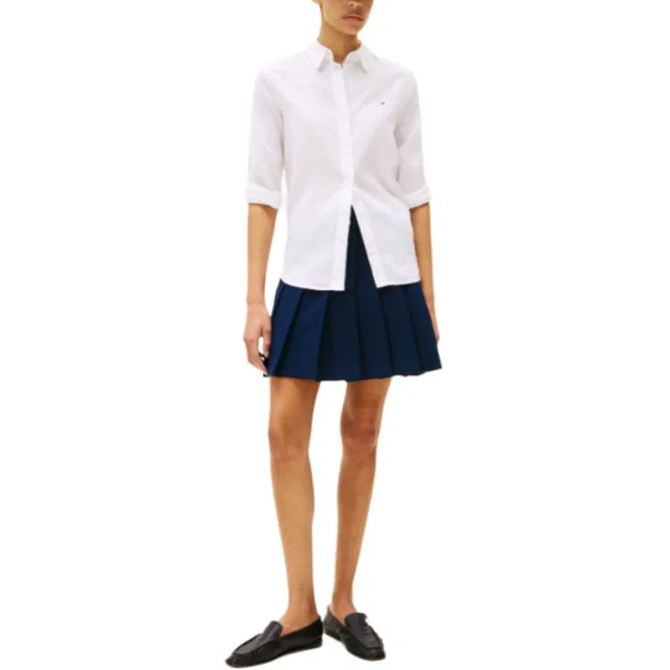 Женская рубашка белая Tommy Hilfiger, White — фото 2