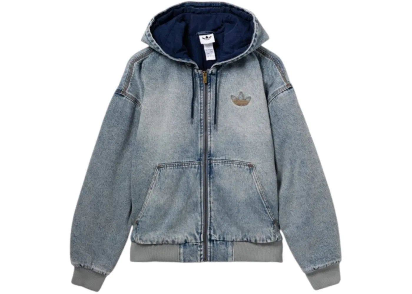 Женская джинсовая куртка с принтом Adidas, Denim