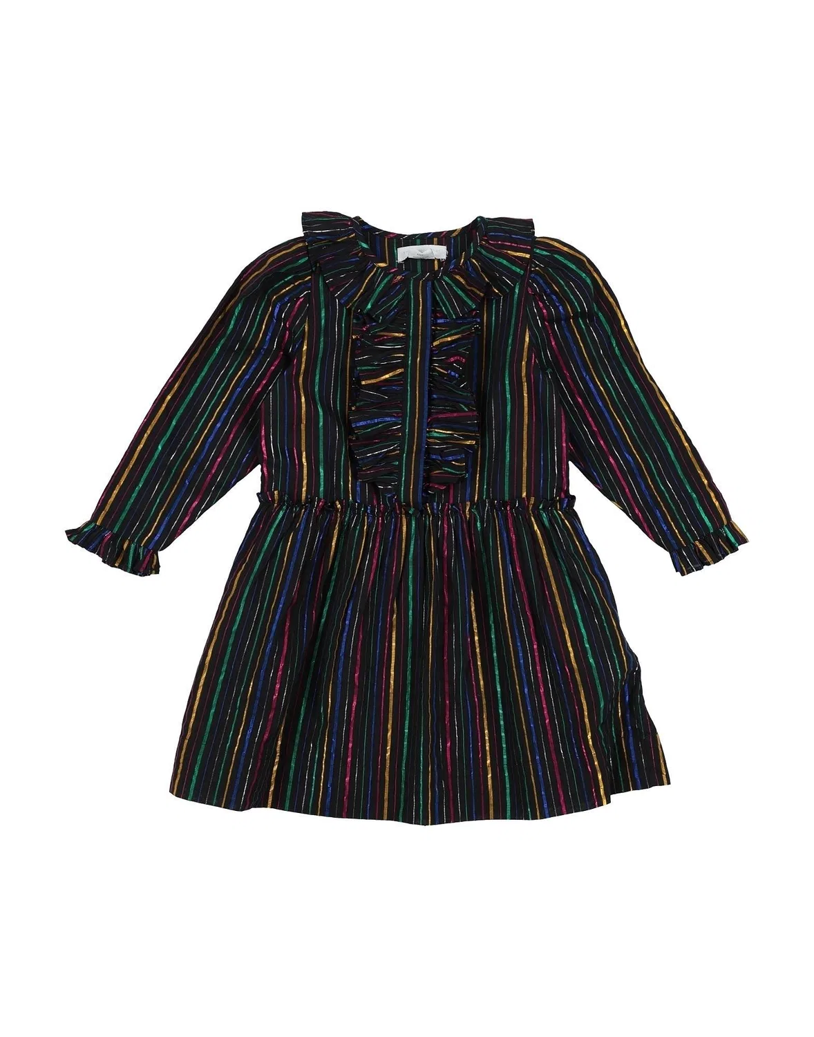 Детское платье для девочек с принтом из хлопка Stella Mccartney Kids, черный