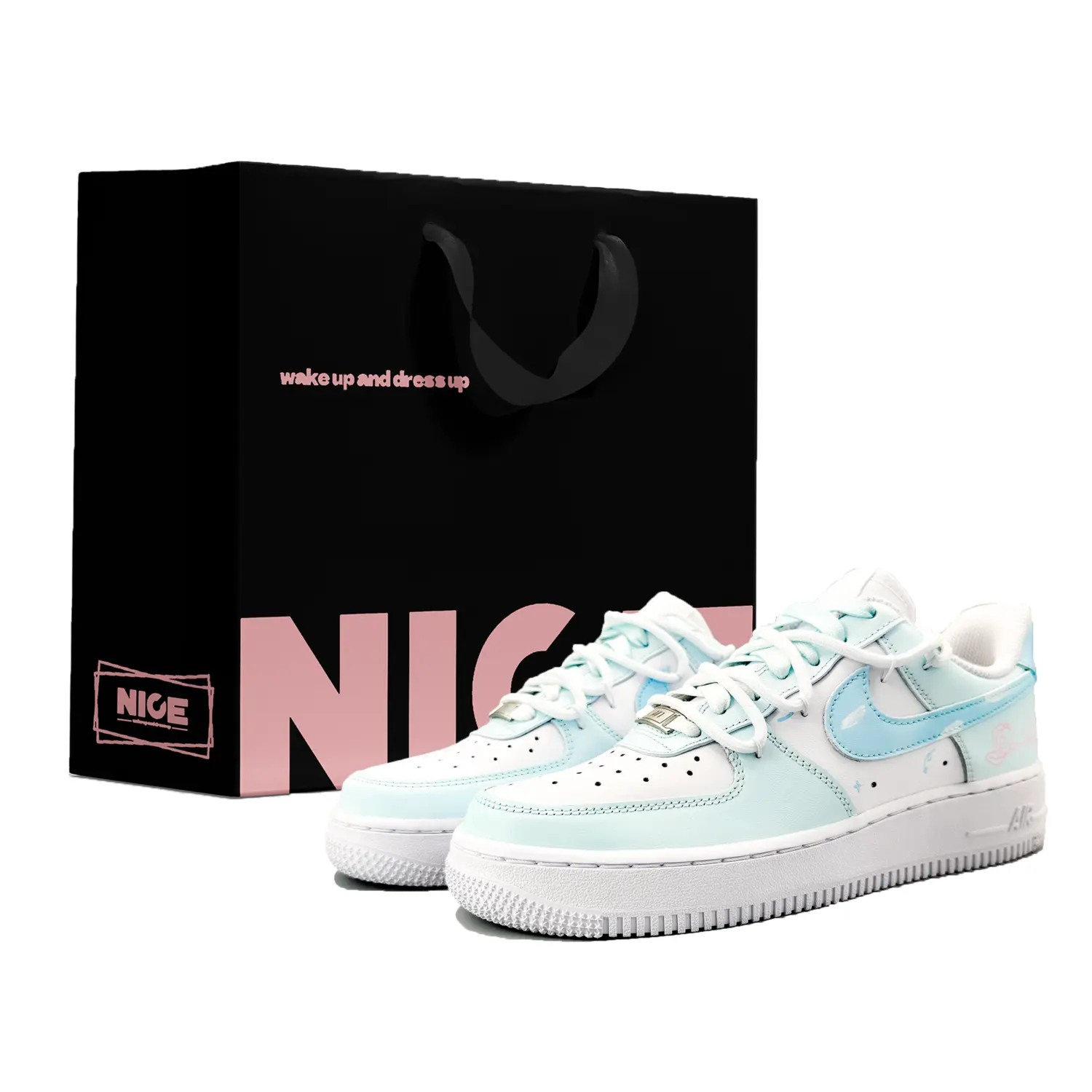 

Nike Низкие износостойкие кроссовки для скейтбординга Air Force 1, мужские, синие