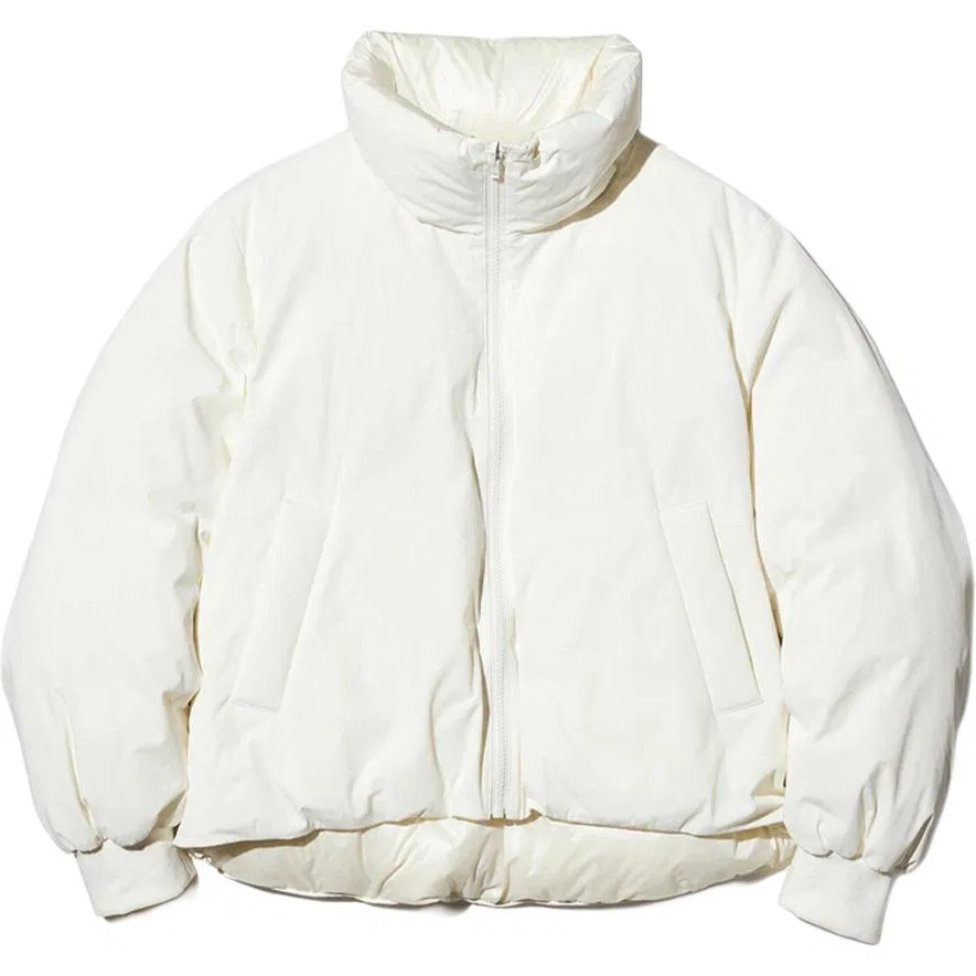 Утепленный пуховик с воротником-стойкой Ivory UNIQLO