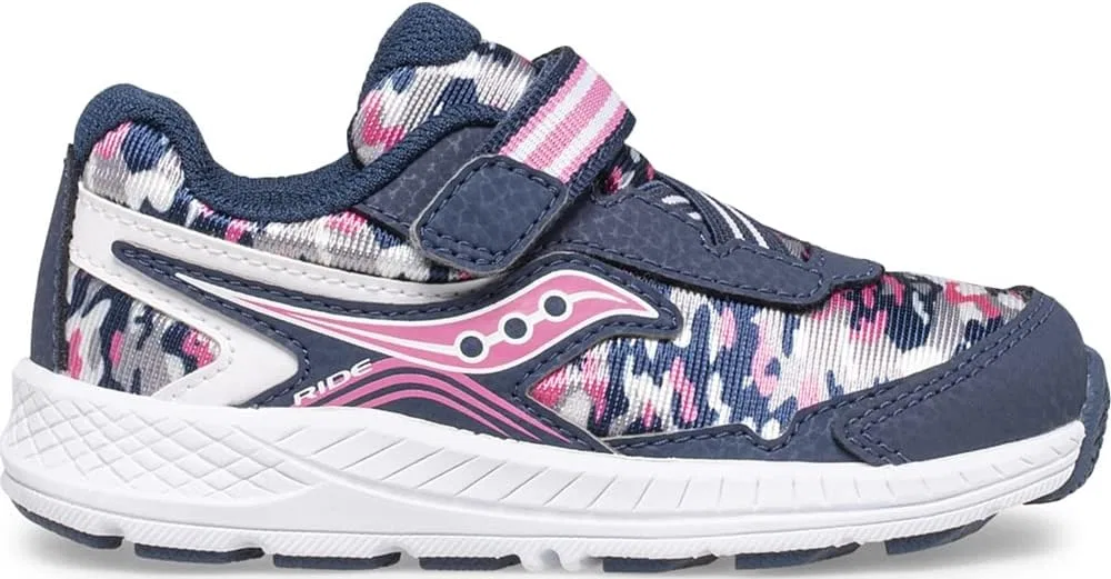 Детские кроссовки для девочек Ride 10 Jr. Saucony, Navy/Pink Camo