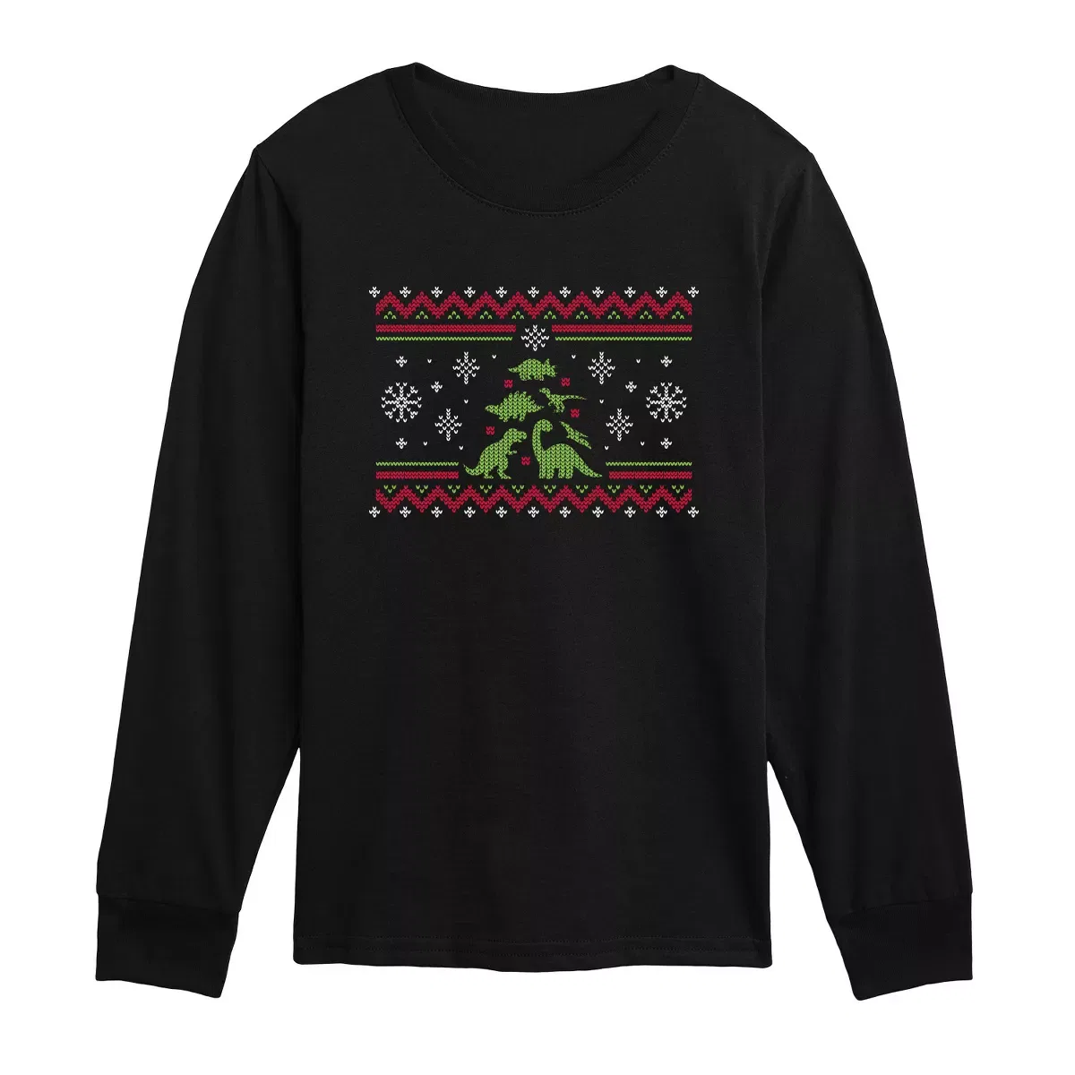 Детское футболка с длинным рукавом Dino Tree Sweater Instant Message, Navy