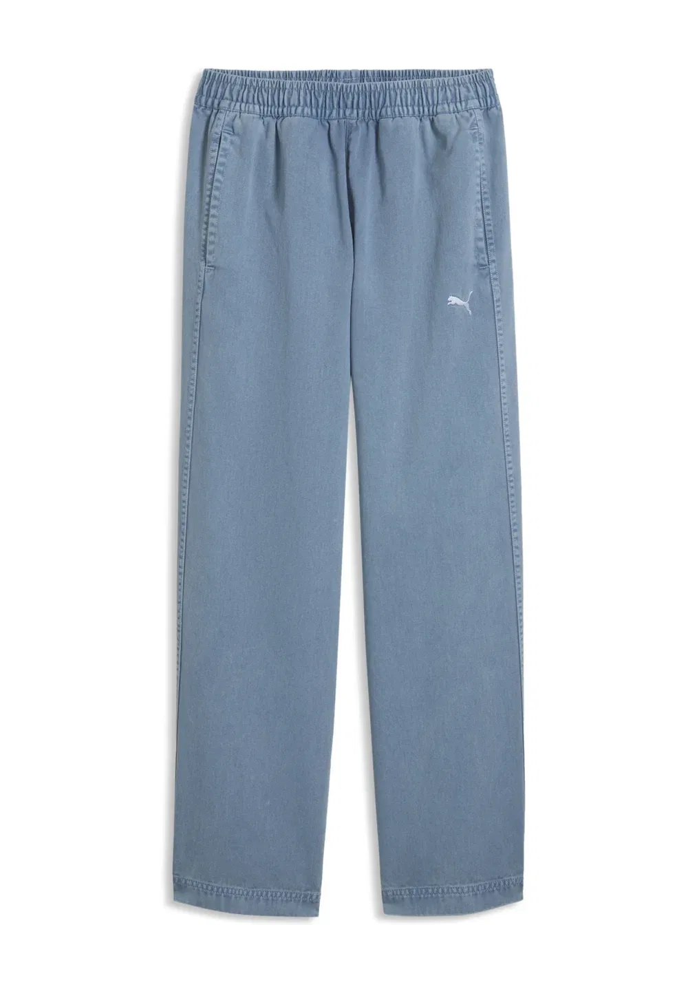 Спортивные брюки T7 из мягкой саржи, унисекс - спортивные штаны Puma, Cool Blue