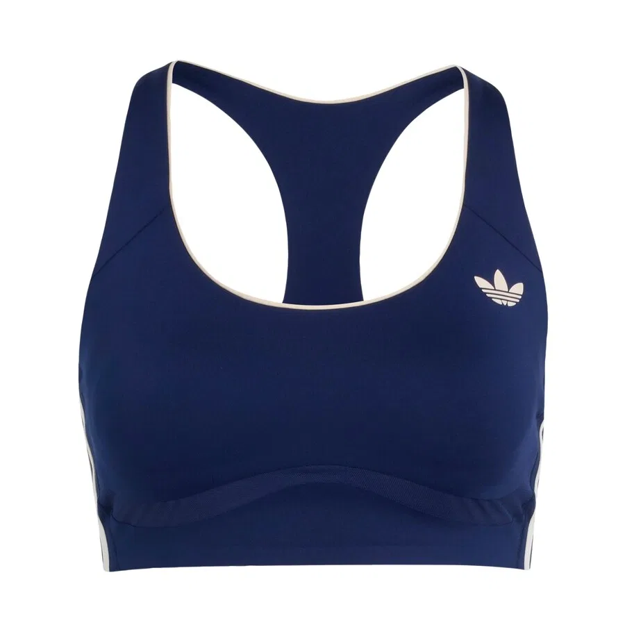 Спортивный бюстгальтер-бралетт ADIDAS ORIGINALS синего цвета
