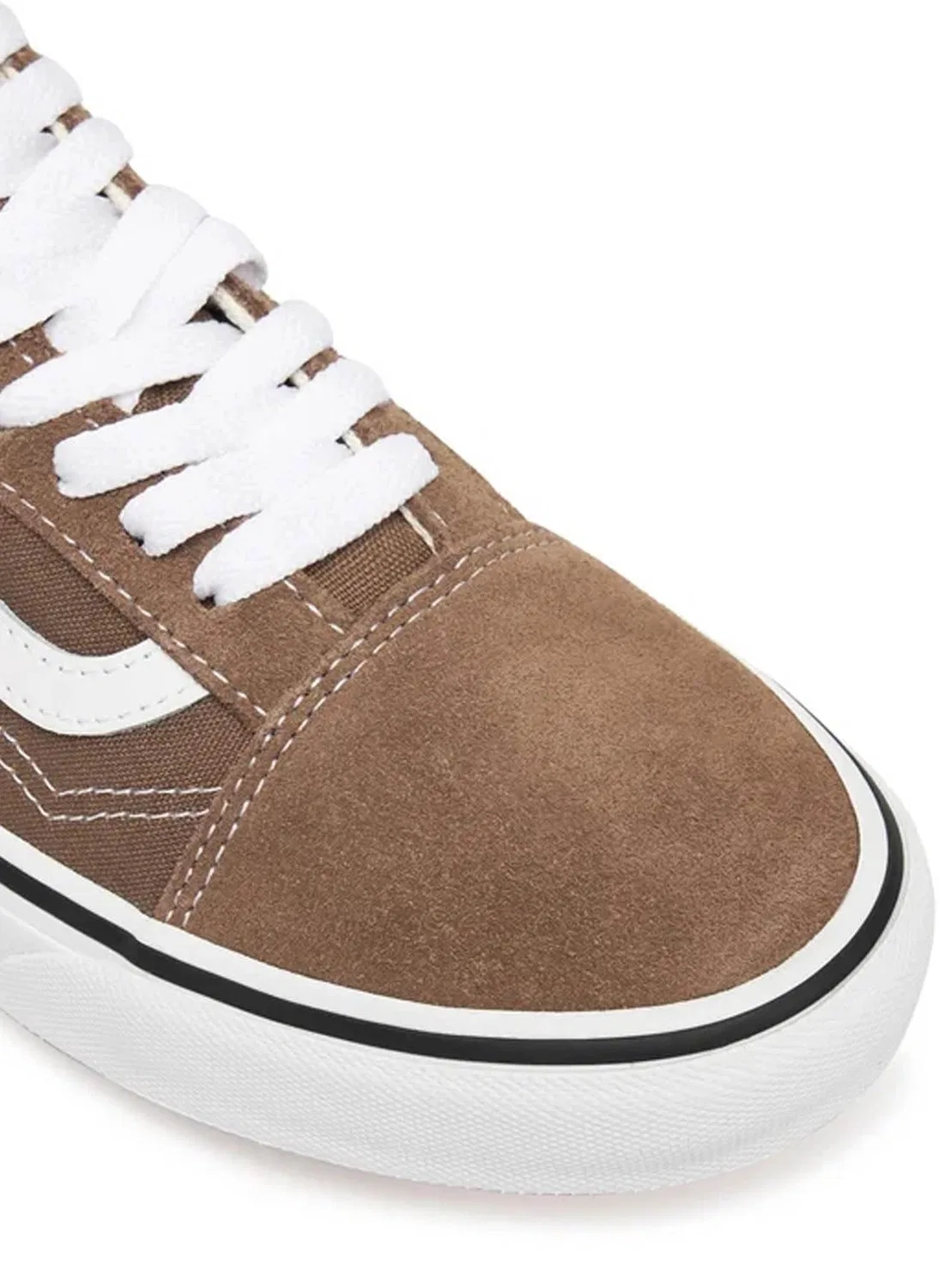 Детские кроссовки для мальчиков с замшей и канвасом Old Skool Vans, Walnut Color Theory — фото 4
