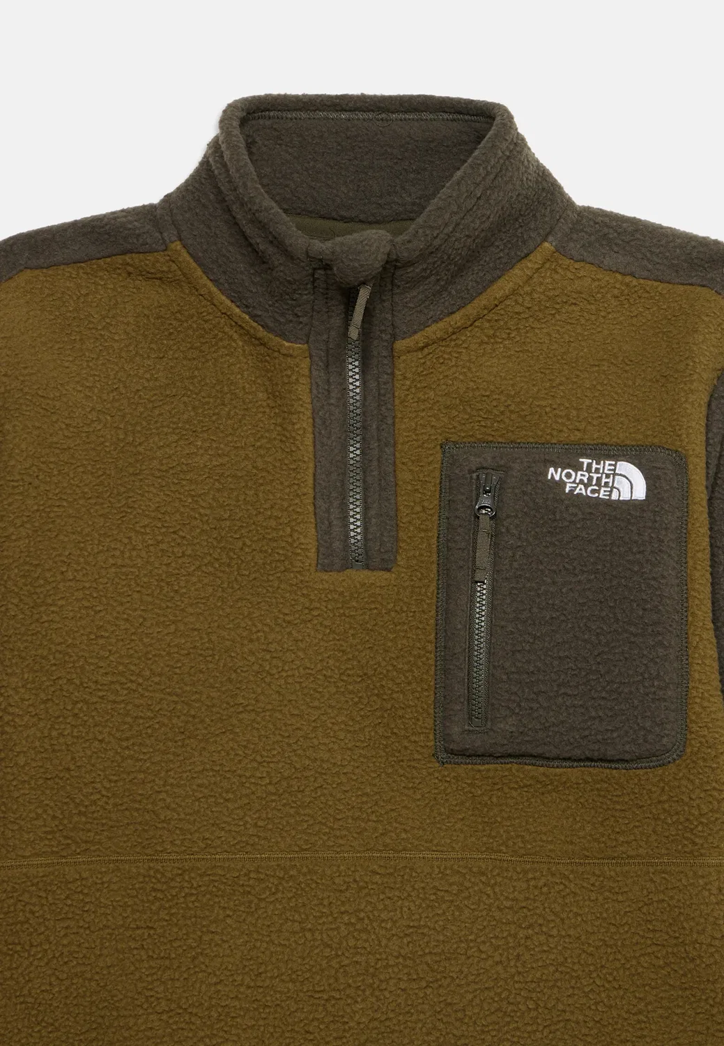 Джемпер унисекс Yumiori на молнии из флиса The North Face, Caraway Seed/New Taupe/Green — фото 3