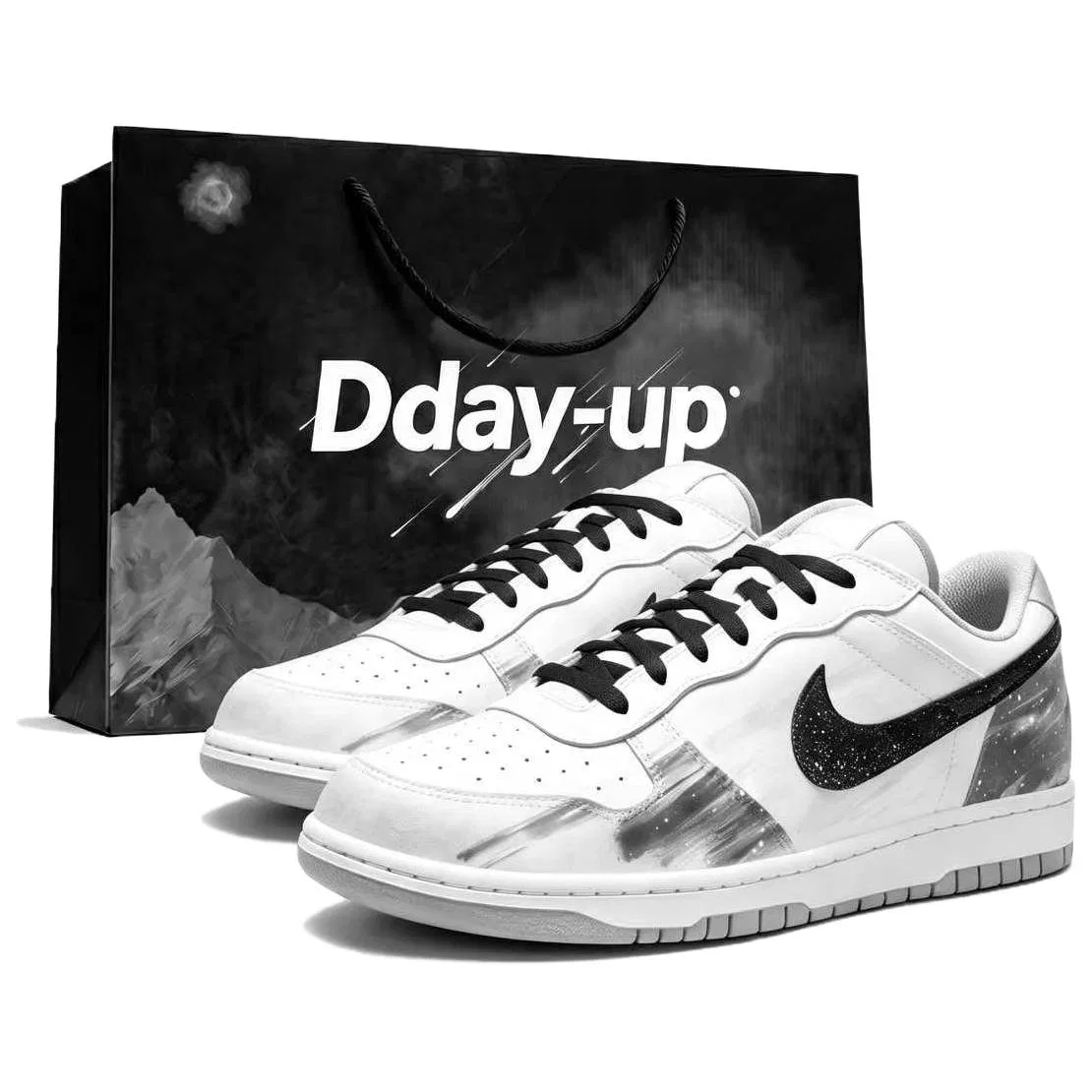 Скетборд-кроссовки с принтом Детские Nike Dunk Low Top, Dark Realm Iridescent