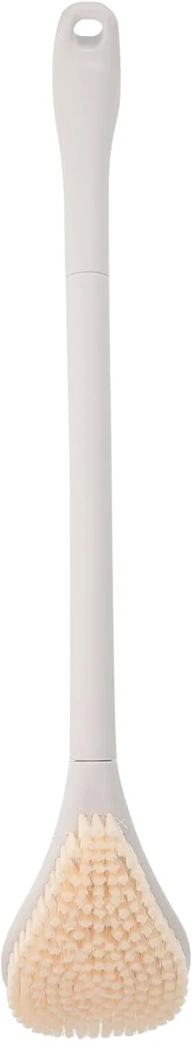 Щетка для тела с длинной ручкой SOLUSTRE, 46x8x2.5 см, Белый