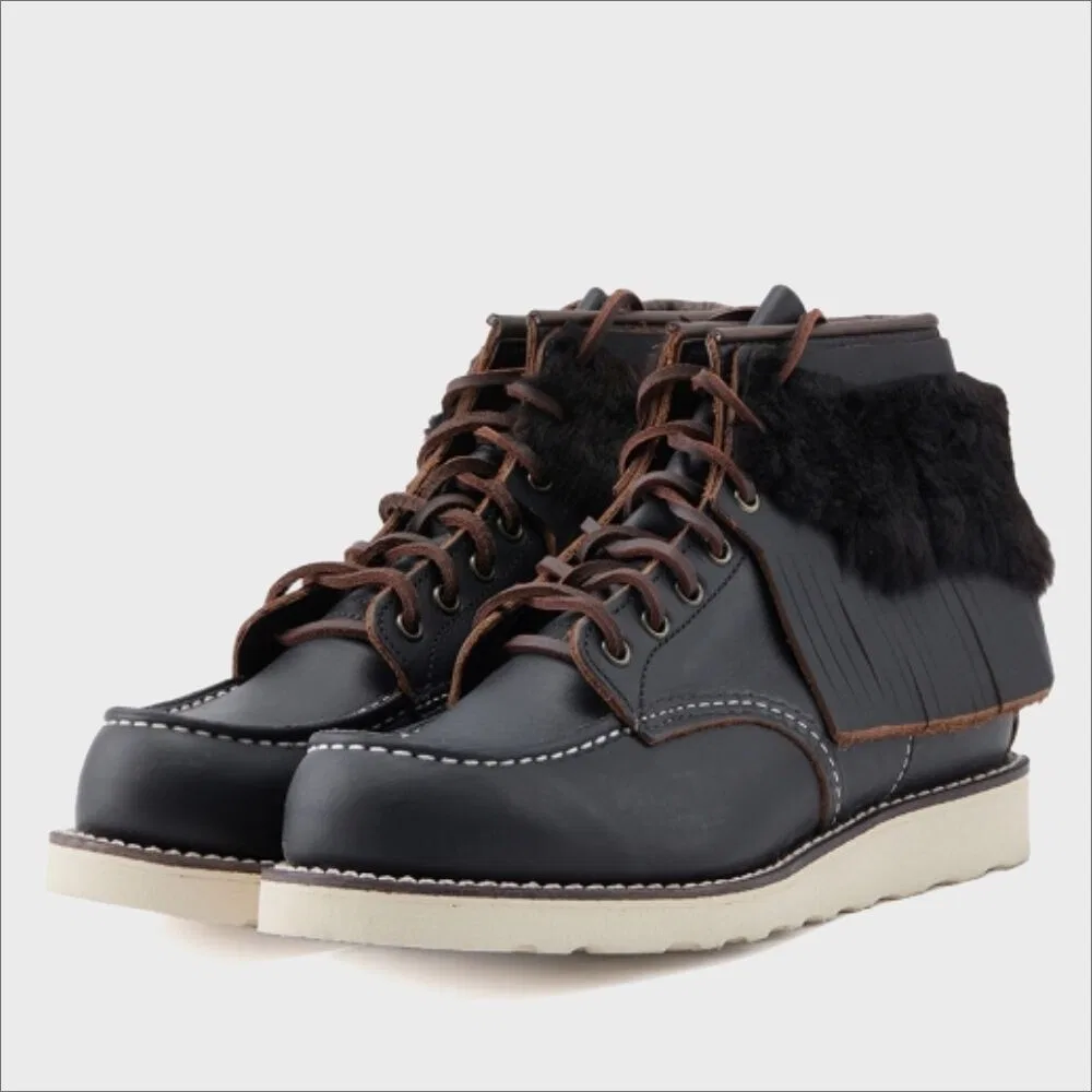 Мужские чёрные зимние ботинки Red Wing Shoes x Oliver 6-дюймовые Moc Toe 8849ol Inuit Black