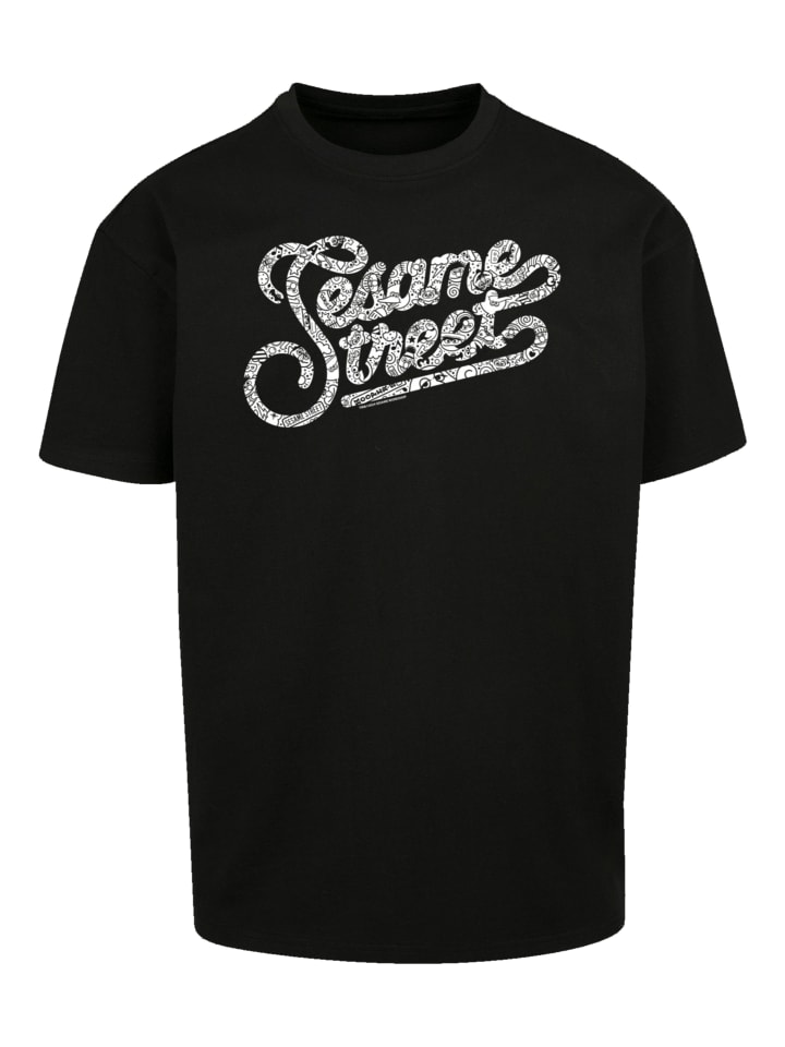 

Футболка F4NT4STIC Heavy Oversize T-Shirt Sesamstraße Lettering, черный