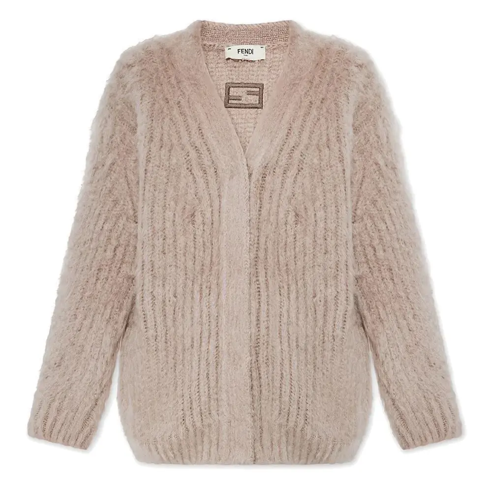 

Вязаный свитер женский beige FENDI, бежевый