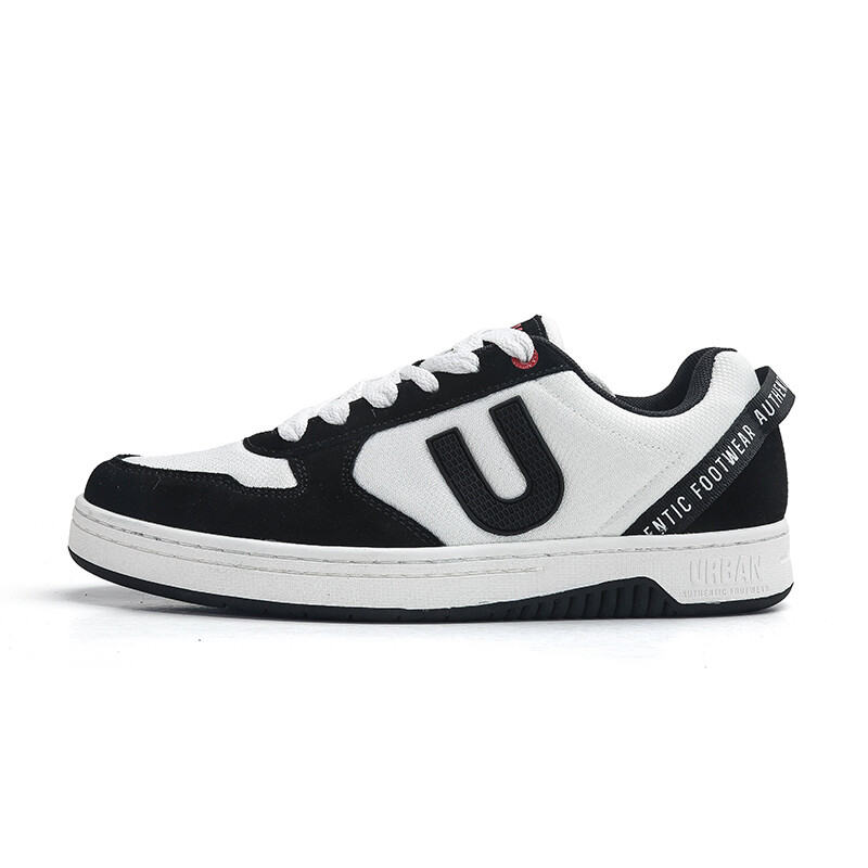 

Кроссовки URBAN AUTHENTIC Skateboarding Shoes Men Low-top Black, белый/черный