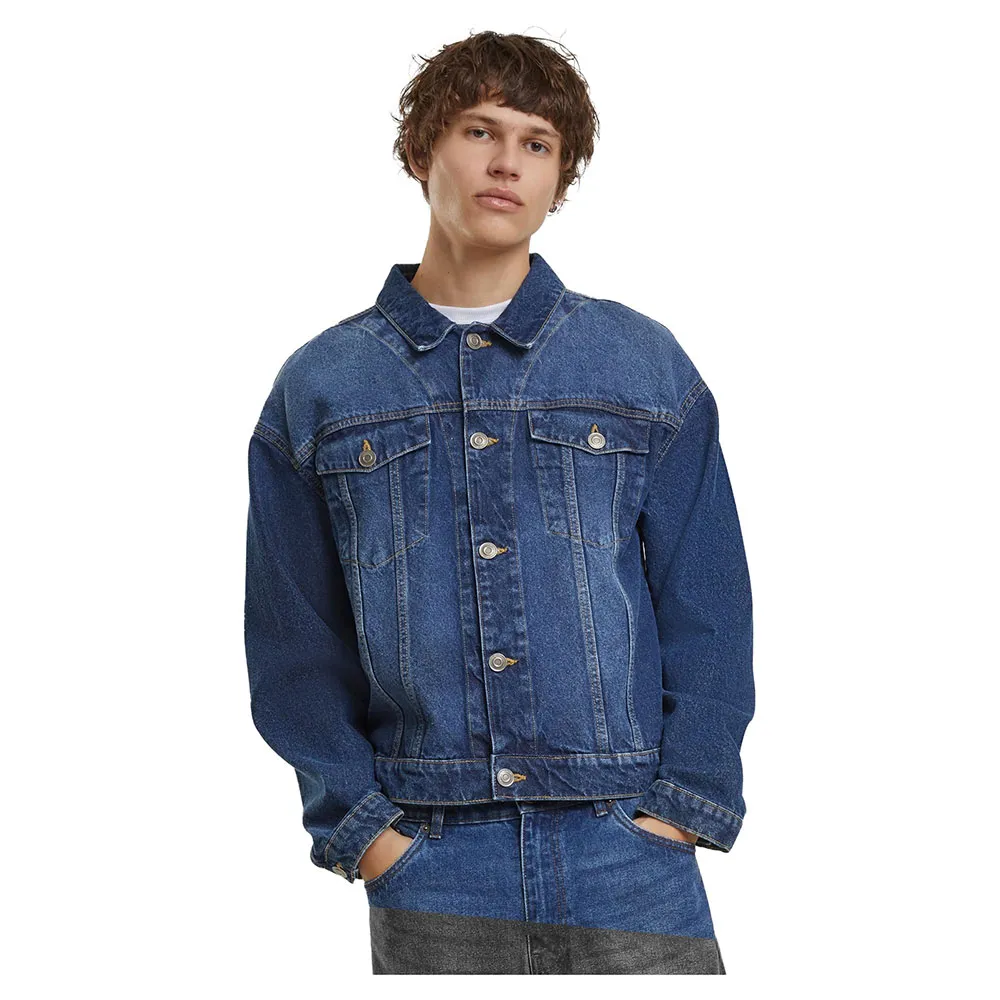 

Куртка Build Your Brand Heavy Ounce Boxy New Mid denim, синий
