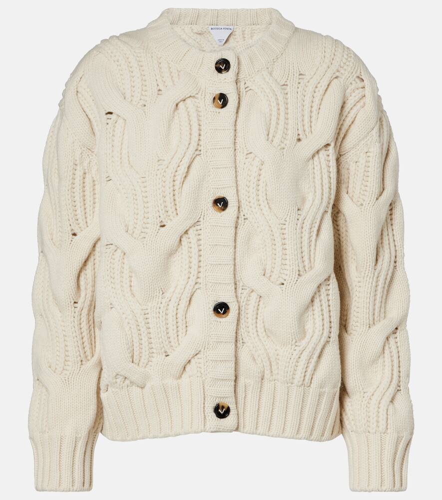 Вязаный шерстяной кардиган Bottega Veneta, String