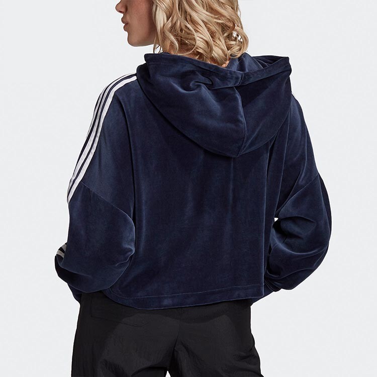 Свитшот женский Adidas Originals темно-синий — фото 4