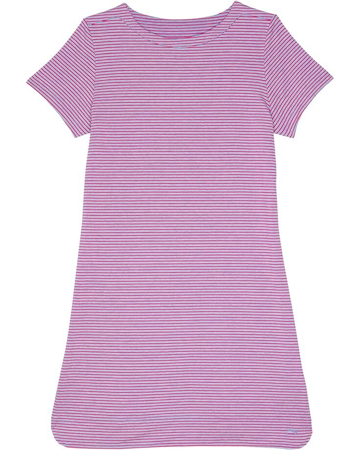 

Платье Vineyard Vines Short Sleeve Stripe Sankaty Dress, цвет Fiesta Fuchsia