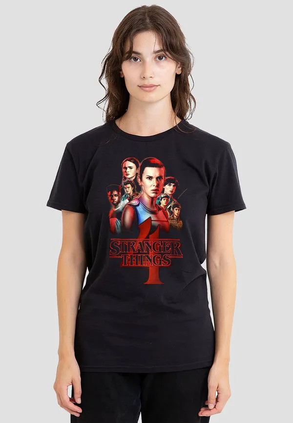 

Футболка с принтом постера четвертого сезона сериала «очень странные дела» Netflix, Black, Черный, Футболка с принтом постера четвертого сезона сериала «очень странные дела» Netflix, Black