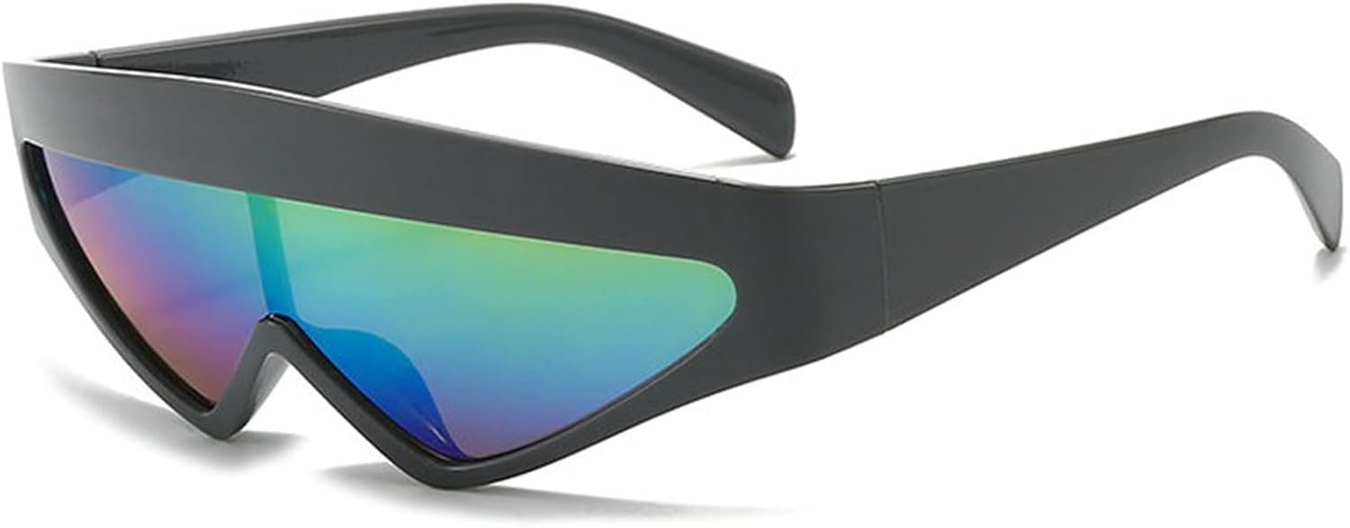 

Солнцезащитные очки Willochra Oversized Cat Eye для женщин, треугольные солнцезащитные очки с градиентным переходом, роскошные очки-щитки Y2K для женщин, защита от УФ-излучения UV400, C2