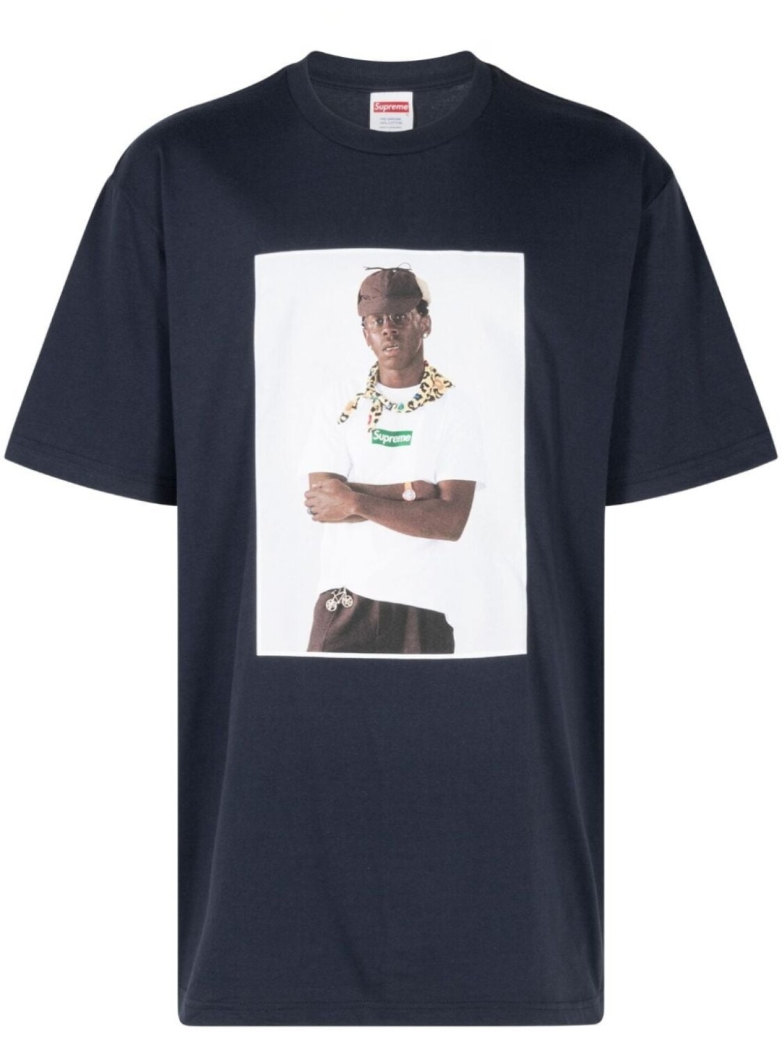 

Supreme x Футболка с фотографическим принтом Tyler The Creator, синий