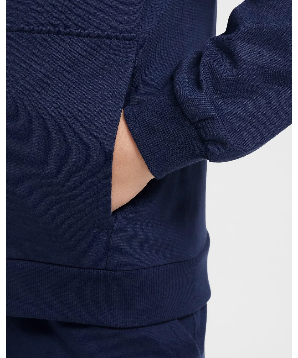Куртка Nike Club Full-Zip Jersey Knit, тёмно-синяя, детская — фото 4
