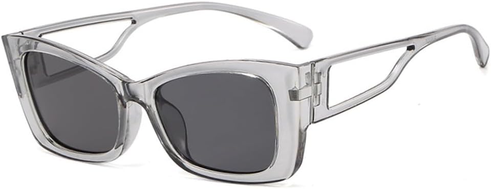 

Солнцезащитные очки «кошачий глаз» для женщин, винтажные солнцезащитные очки, большие очки «кошачий глаз» для мужчин и женщин, защита от ультрафиолета UV400 LANGSER, Transparent Gray