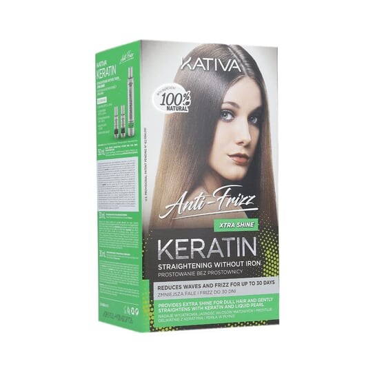 

Набор для кератинового выпрямления волос, 1 шт. KATIVA, ANTI-FRIZZ, XSTRA SHINE SET