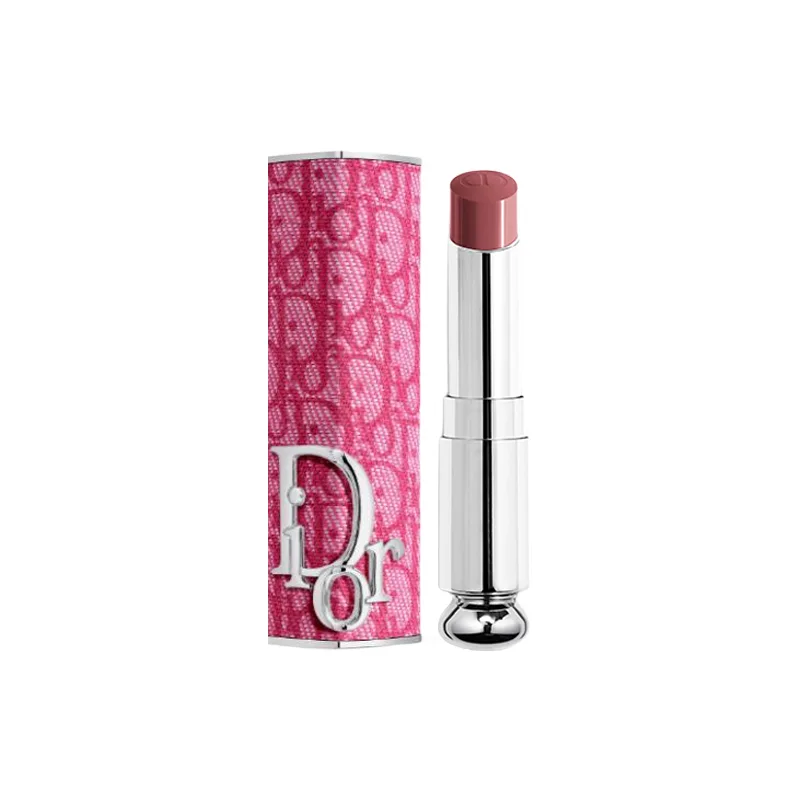 DIOR Блеск для губ Enchanting Lipstick Classic Fuchsia Print Edition, увлажняющий крем, Two-Piece Set: Classic Fuchsia Print Lipstick Case+Enchanting Lipstick Refill #628 Pink Bow