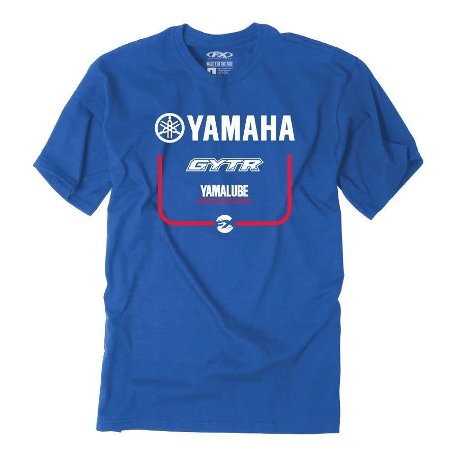 Детская футболка Yamaha с функцией переключения передач вверх Factory Effex, Royal