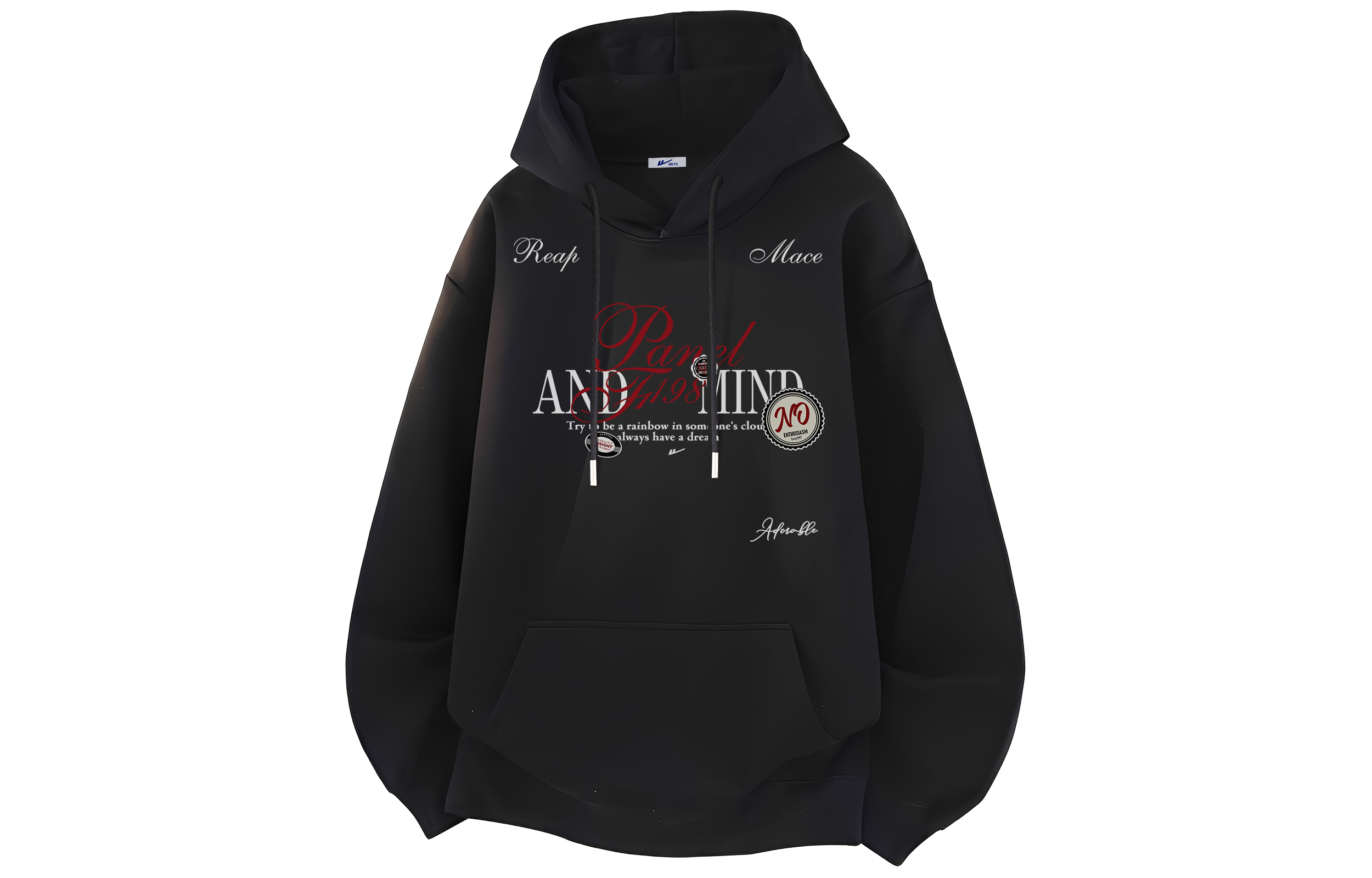 

Толстовка Unisex Hooded Moderate Heavyweight WARRIOR, светло-серый fleece-lined