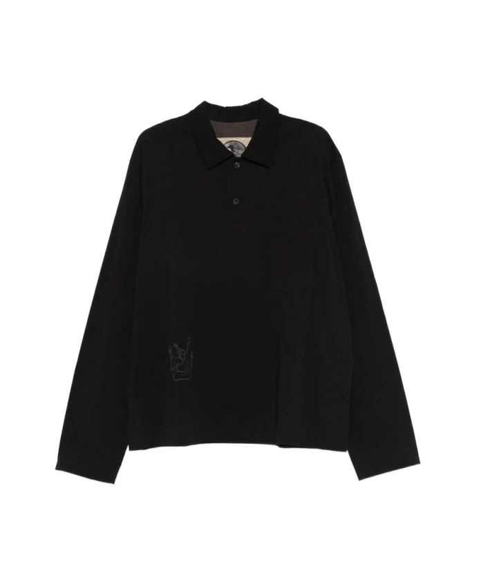 

Рубашка-Поло с длинными рукавами Ziggy Chen, черный